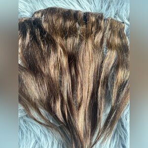 Zala Human Hair Clip-In Extensions 12”,Brown Custom Cut Wefts